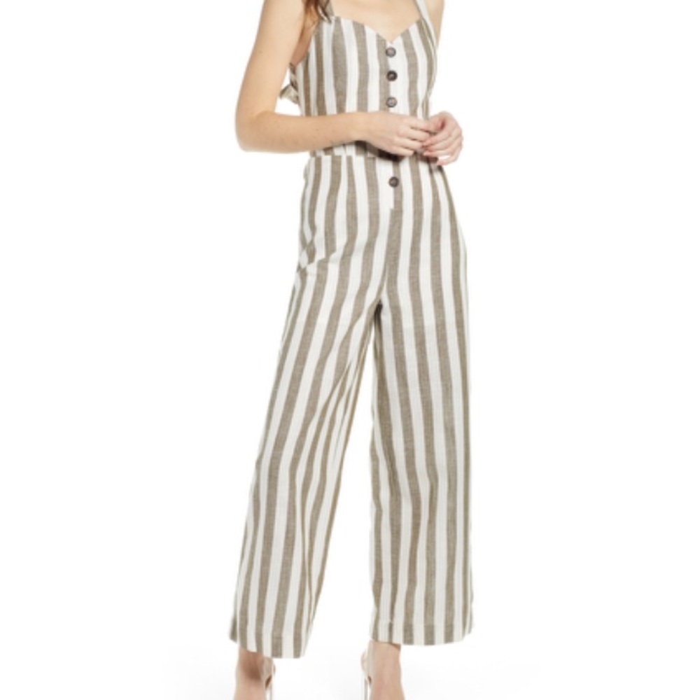 Striped jumpsuit